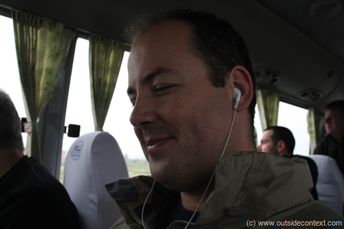 Basho realises we have been sold the wrong bus trip! Basho realises we have been sold the wrong bus trip!